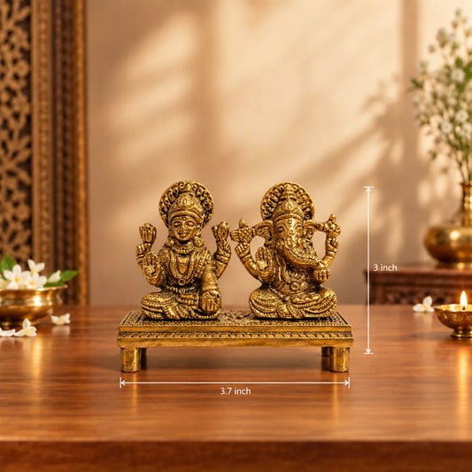 Brass Lakshmi Ganesh