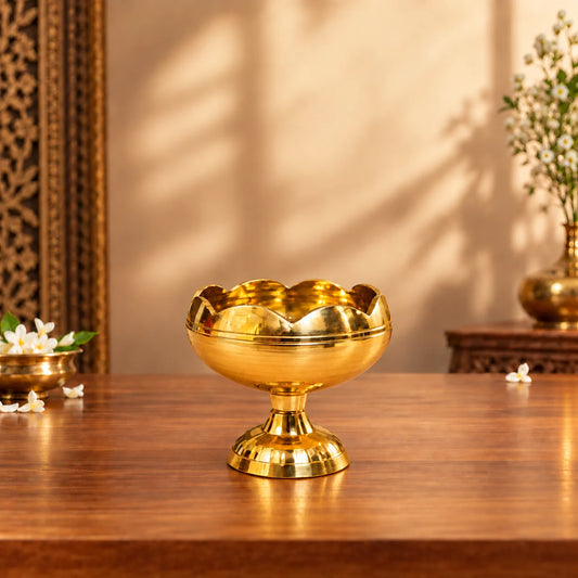 Brass Diya & Bell