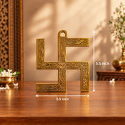 Brass Door Wall Swastik