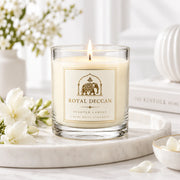 Royal Deccan Sandalwood Royale Scented Candle – Premium Glass Jar