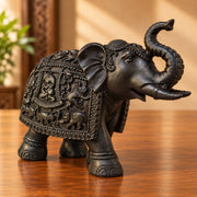 Wooden Black Elephant