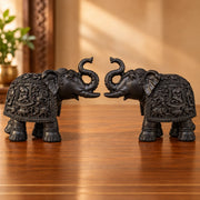 Wooden Black Elephant